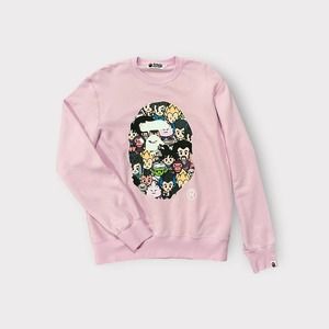A Bathing Ape x Dragon Ball Z Baby Milo Pink Crewneck, Japanese Streetwear SS22